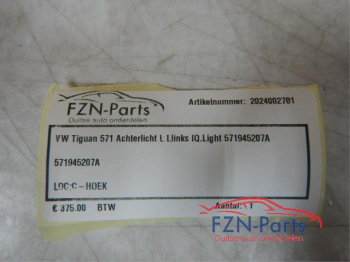 VW Tiguan 571 Achterlicht L Links IQ LED