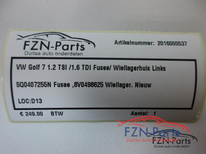 VW Golf 7 1.2 TSI / 1.6 TDI Fusee / Wiellagerhuis Links