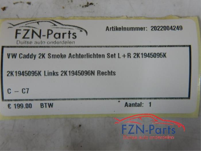 Achterlichtset links+rechts Volkswagen Caddy (22725749)