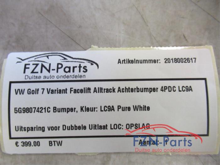 Achterbumper Volkswagen Golf (22723964)
