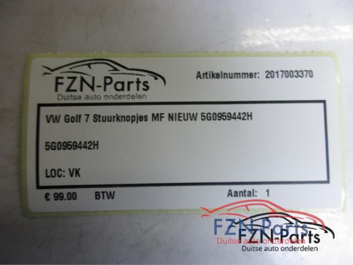 VW Golf 7 Stuurknopjes MF NIEUW