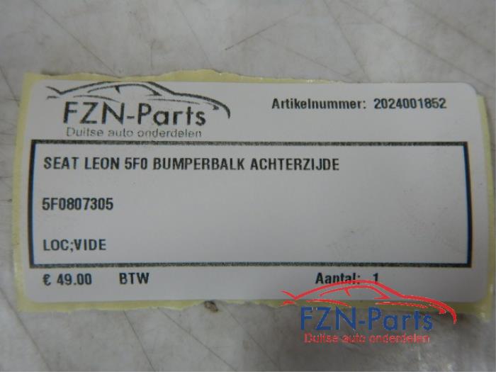 Seat Leon 5F0 Bumperbalk Achterzijde