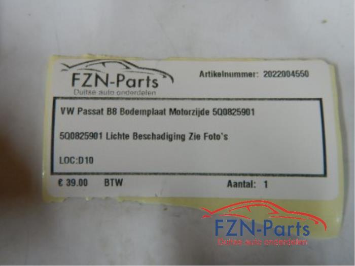 VW Passat B8 Bodemplaat Motorzijde
