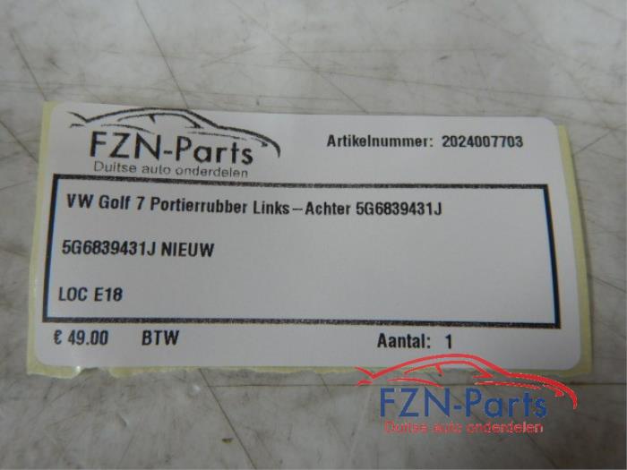 VW Golf 7 Portierrubber Links-Achter