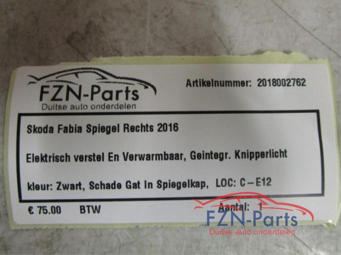 Buitenspiegel rechts Skoda Fabia (22724798)