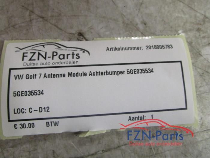 VW Golf 7 Antenne Module Achterbumper