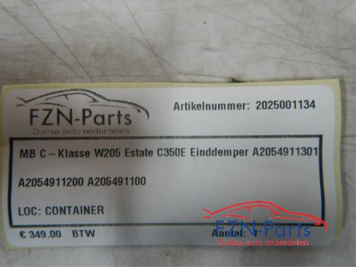 Uitlaat (compleet) Mercedes C-Klasse (22738063)