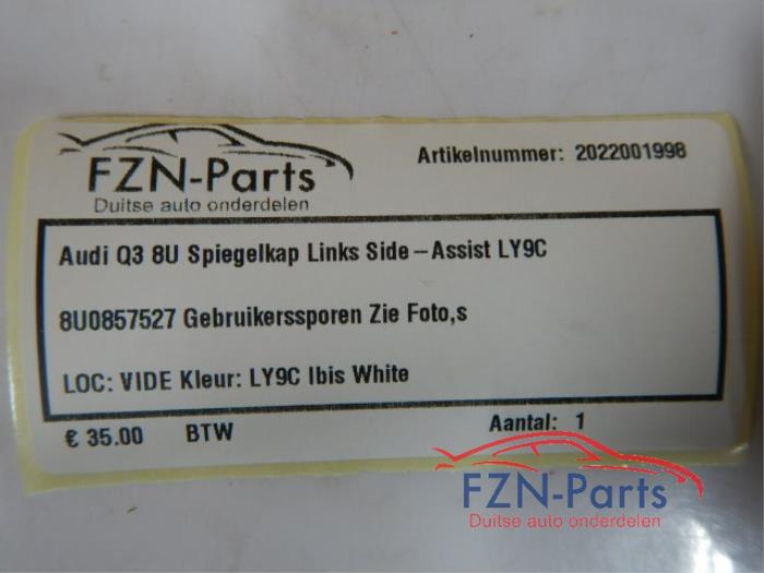 Audi Q3 8U Spiegelkap Links Side-Assist LY9C