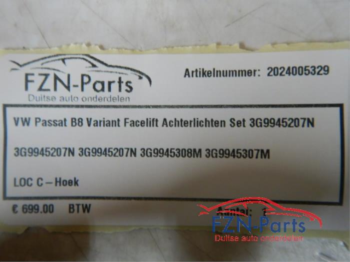 VW Passat B8 Variant Facelift Achterlichten Set