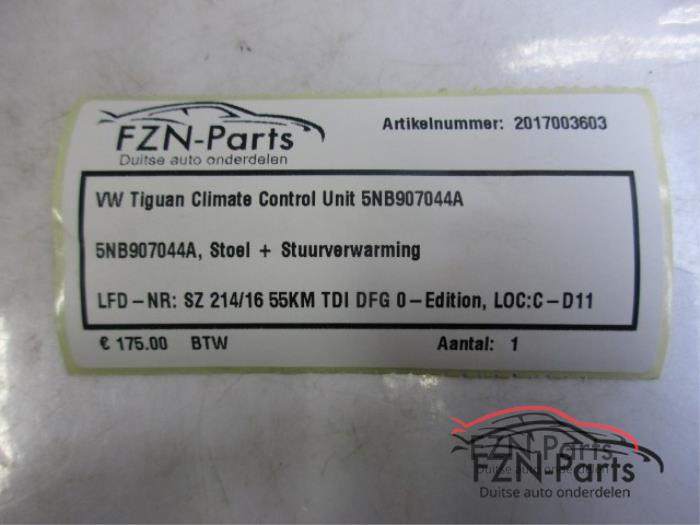 Climatronic Paneel Volkswagen Tiguan (22744817)