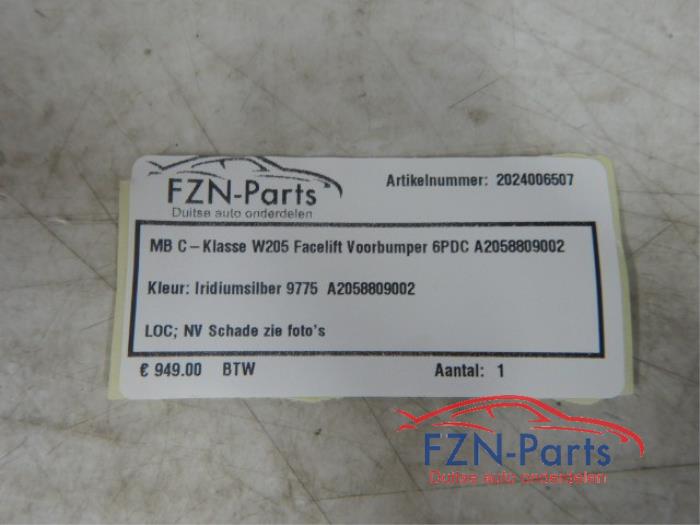 Mercedes-Benz C-Klasse W205 Facelift Voorbumper 6PDC