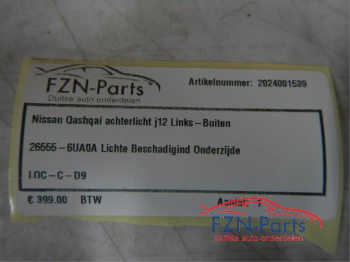 Nissan Qashqai Achterlicht J12 Links-Buiten
