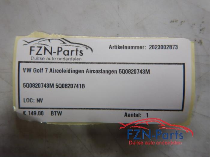 VW Golf 7 Aircoleidingen Aircoslangen