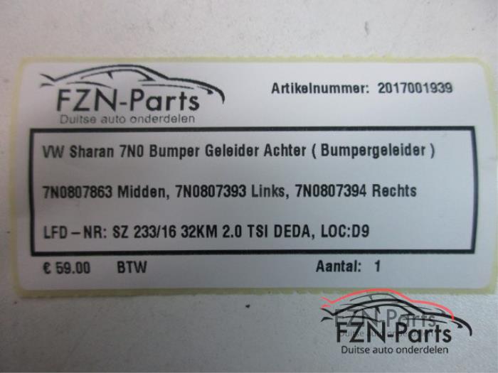 Bumpersteun rechts-achter Volkswagen Sharan (22744556)