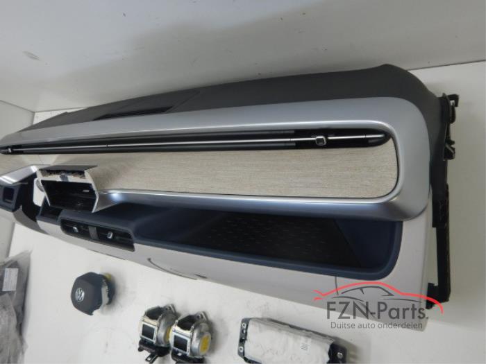 VW ID-Buzz Airbagset Dashboard Airbagset Beige DashboardStuur, bijrijdersairbagGordel 2xOude gordel retour,banden niet gesneden Electric