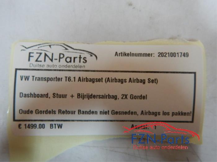 Airbag set + dashboard Volkswagen Transporter (22727752)