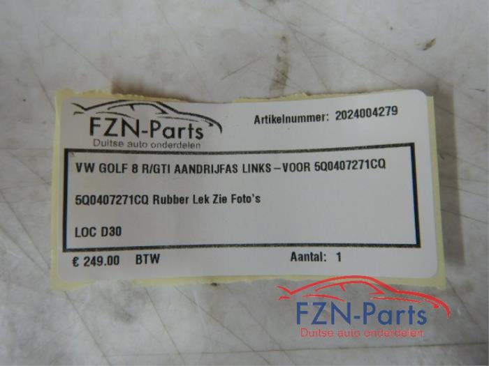 VW Golf 8 R/GTI Aandrijfas Links-voor