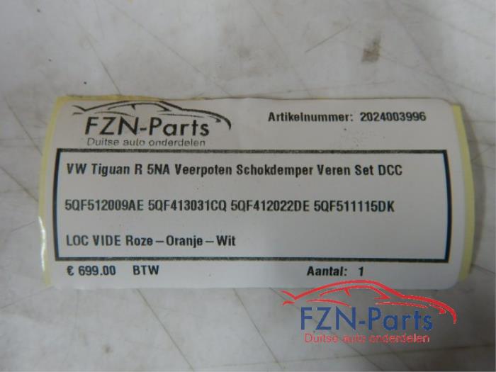 VW Tiguan R 5NA Veerpoten Schokdemper Veren Set DCC 5QF512009A