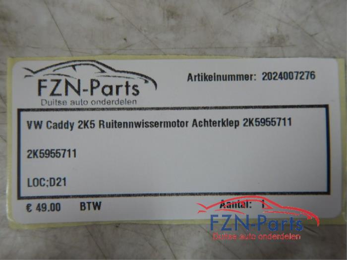 Ruitenwisserarm achter Volkswagen Caddy (22741194)