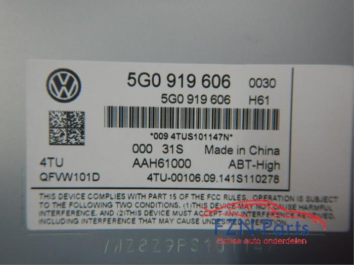 VW Golf 7 GTE Infotainment Discover Pro Navigatiescherm