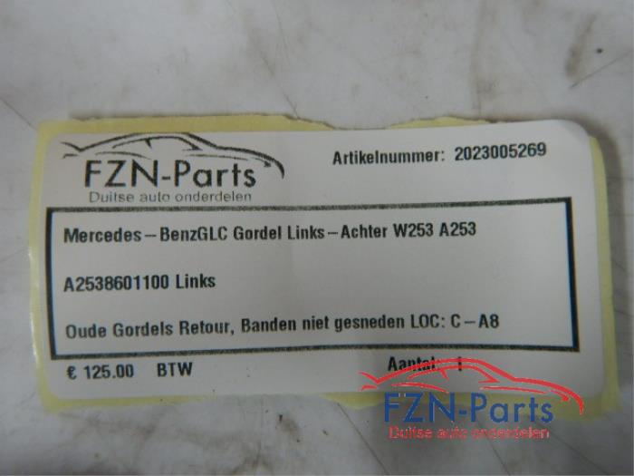 Veiligheidsgordel links-achter Mercedes GLC-Klasse (22741994)