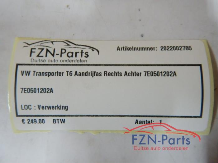 VW Transporter T6 Aandrijfas Rechts-Achter