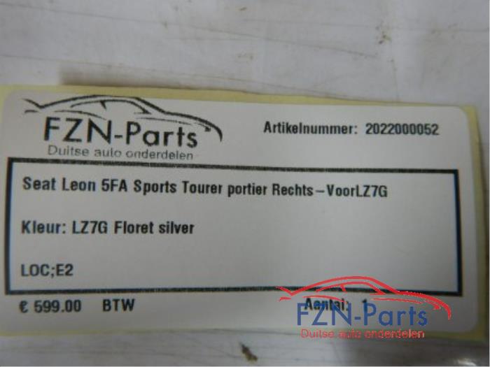 Portier 4Deurs rechts-voor Seat Leon (22723035)