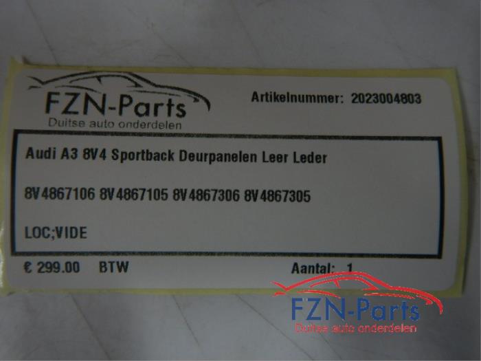 Portierbekleding 4Deurs rechts-voor Audi A3 (22742075)