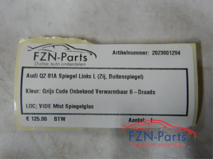Audi Q2 81A Spiegel Links L ( Zij, Buitenspiegel )