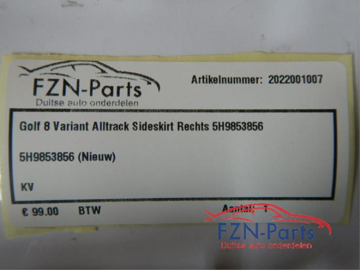 VW Golf 8 Variant Alltrack Sideskirt Rechts