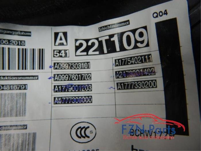 Ruitmechaniek 4Deurs links-achter Mercedes A-Klasse (22739847)