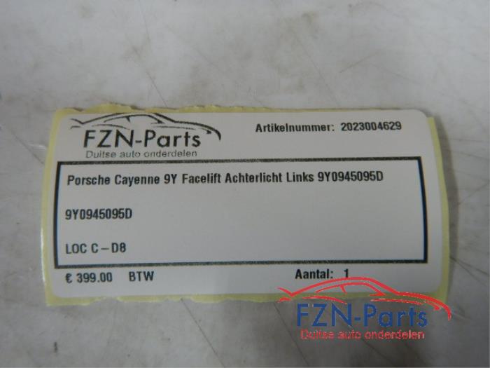 Achterlicht links Porsche Cayenne (22724728)