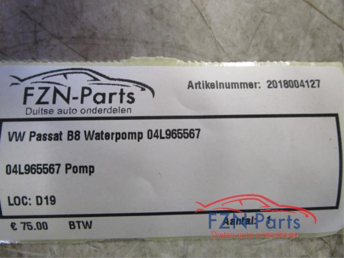Waterpomp Volkswagen Passat (22729293)