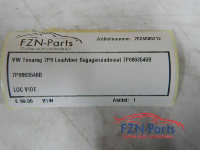 VW Touareg 7P6 Laadvloer Bagageruimtemat