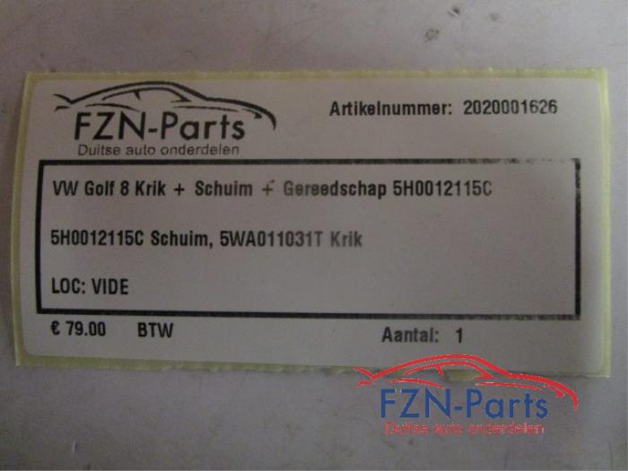 VW Golf 8 Krik + Schuim + Gereedschap