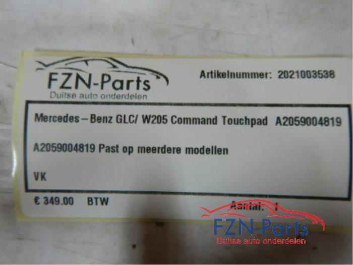 Navigatie bedienings paneel Mercedes GLC-Klasse (22741783)