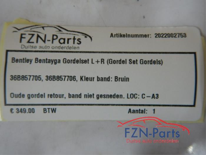 Veiligheidsgordel Set voor Bentley Bentayga (22728995)