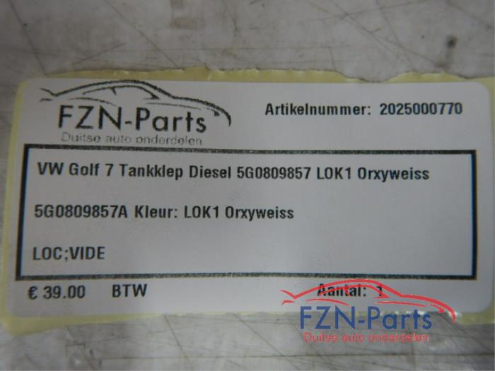 Tank Klep Volkswagen Golf (22728185)