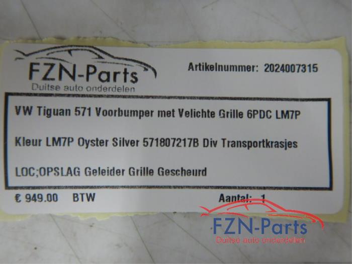 Voorbumper Volkswagen Tiguan (22722338)