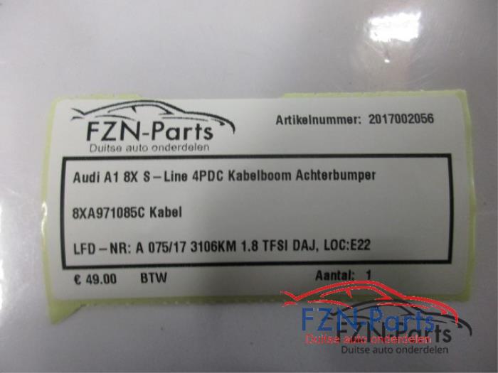 Audi A1 8X S-Line 4PDC Kabelboom Achterbumper