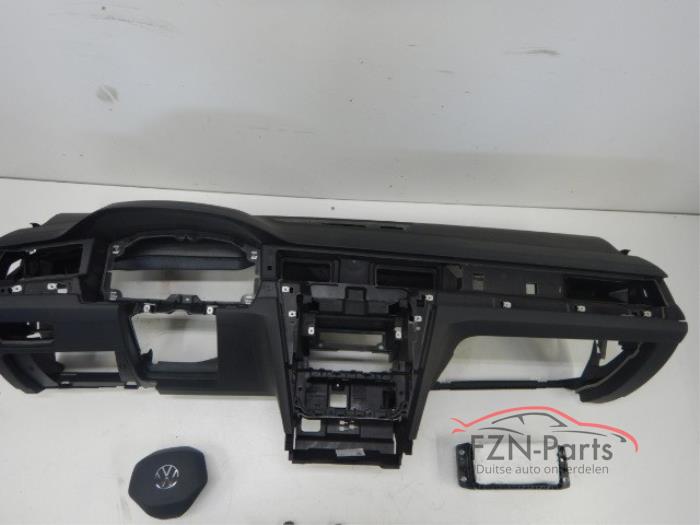 VW Arteon 3G8 Dashboard + Airbagset Zwart Leer