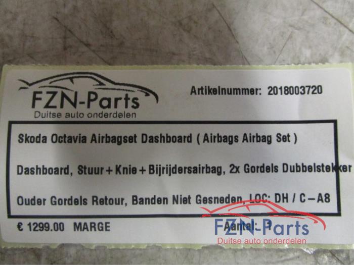 Airbag set + dashboard Skoda Octavia (22727733)