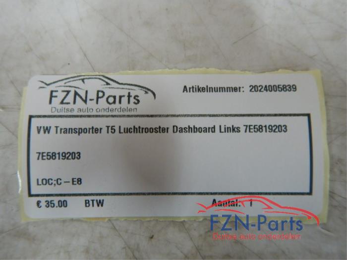 Luchtrooster Dashboard Volkswagen Transporter (22736015)