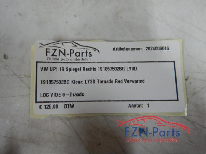 VW Up! 1S0 Spiegel Rechts