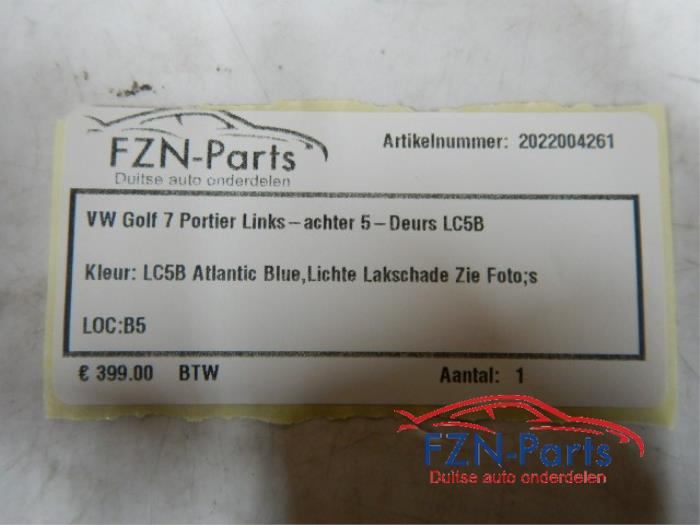 Portier 4Deurs links-achter Volkswagen Golf (22743229)