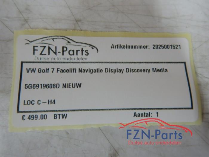 VW Golf 7 Facelift Navigatie Display Discovery Media 5G