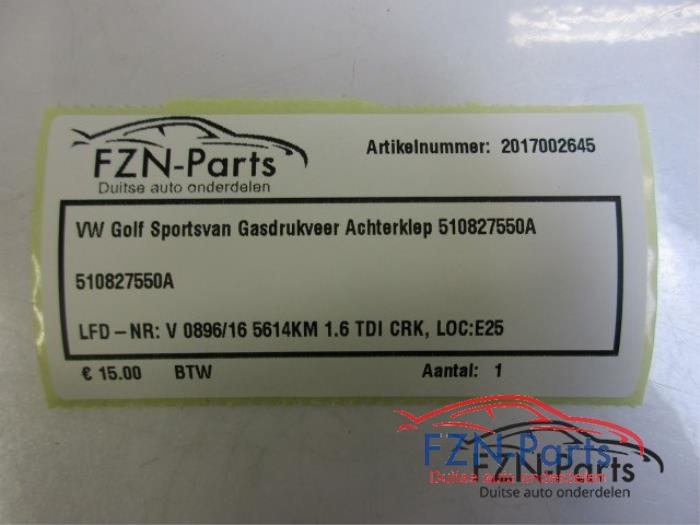 VW Golf Sportsvan Gasdrukveer Achterklep