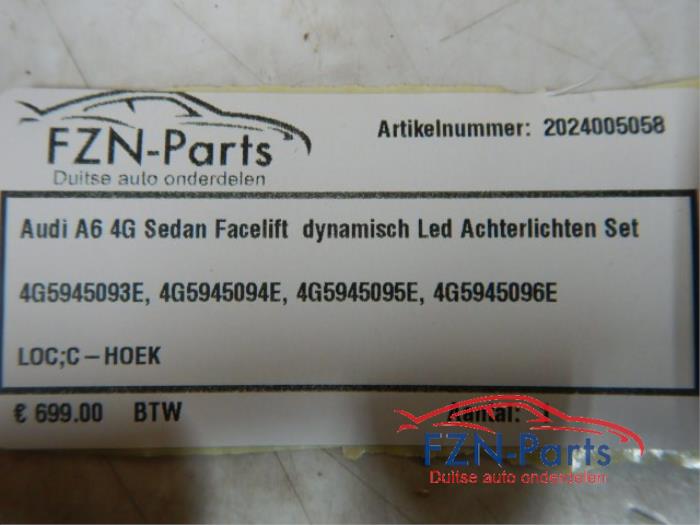 Audi A6 4G Sedan Facelift Dynamisch LED Achterlichten Set