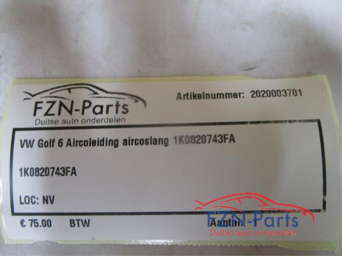VW Golf 6 Aircoleiding Aircoslang
