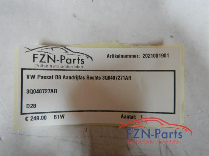 Aandrijfas rechts-voor Volkswagen Passat (22725831)